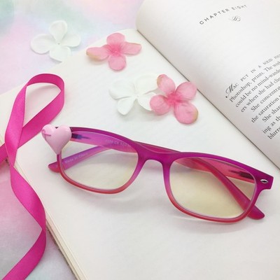 Pink Ribbon Heart Breast Cancer Awareness Reading Glasses +2.00 Readers