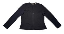 Eddie Bauer Women’s Full Zip Jacket Size Large Black Cotton Spandex Lightweight