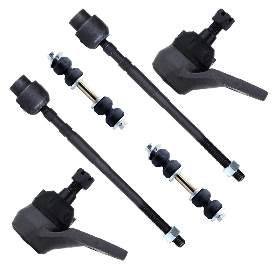 6Pcs Steering Ball Joint Tie Rod Sway Bar Parts Fits 1992-1996 OLDSMOBILE 88 98 - Image 3 of 4