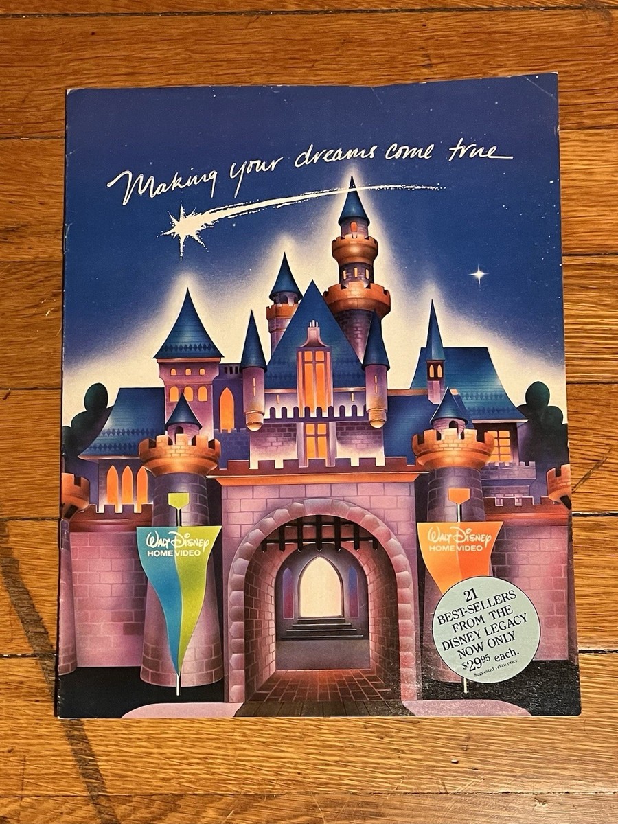VINTAGE Walt Disney Home Video Catalog VHS 1985 | eBay