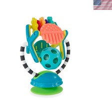 Suction Cup High Chair Toy: Teethe  Twirl 2-in-1 Learning Station for Ages 6...