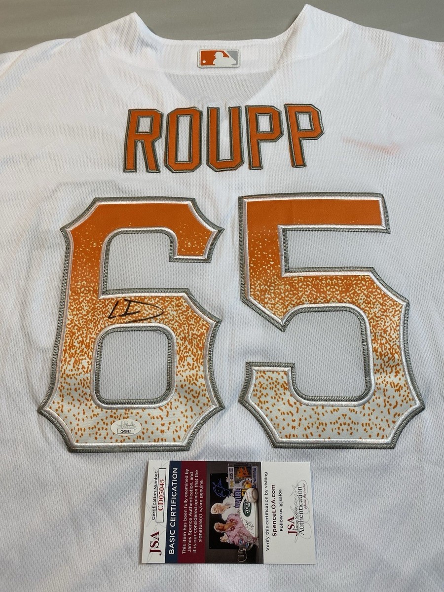 SAN FRANCISCO GIANTS- LANDEN ROUPP AUTOGRAPH #65 CITY CONNECT