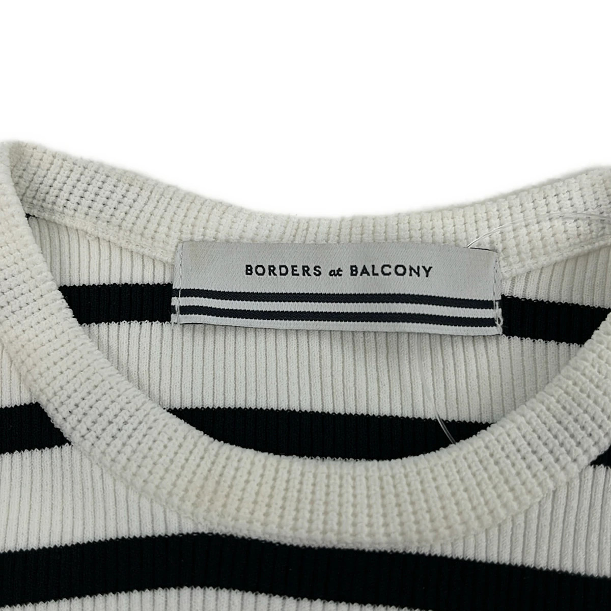 BORDERS at BALCONY Black White Women's Sweater View 3