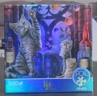 NIGHT SPIRIT CAT & BUBBLES BY LISA PARKER - Complete - CEACO FOIL PUZZLE