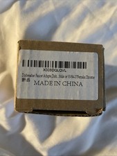 "WHK Dishwasher Faucet Adapter   Portable Washer Snap Connection, Brass Chrome,