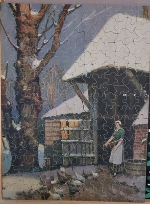 Vintage Jigsaw Perfect Picture Puzzle	 ''Winter Sunshine''	 No 1410 - missing 1 pc