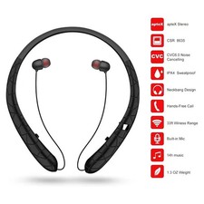 Wireless Bluetooth Neckband Headset Stereo Earbud Earphone for iPhone/Samsung/LG