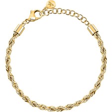 Bracciale donna/ragazza gioielli Morellato Intrecci SAZC27 cordoncino pvd oro