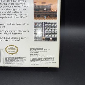 Bonk's Adventure (Nintendo Entertainment System, 1994) NES Just The Box *READ*