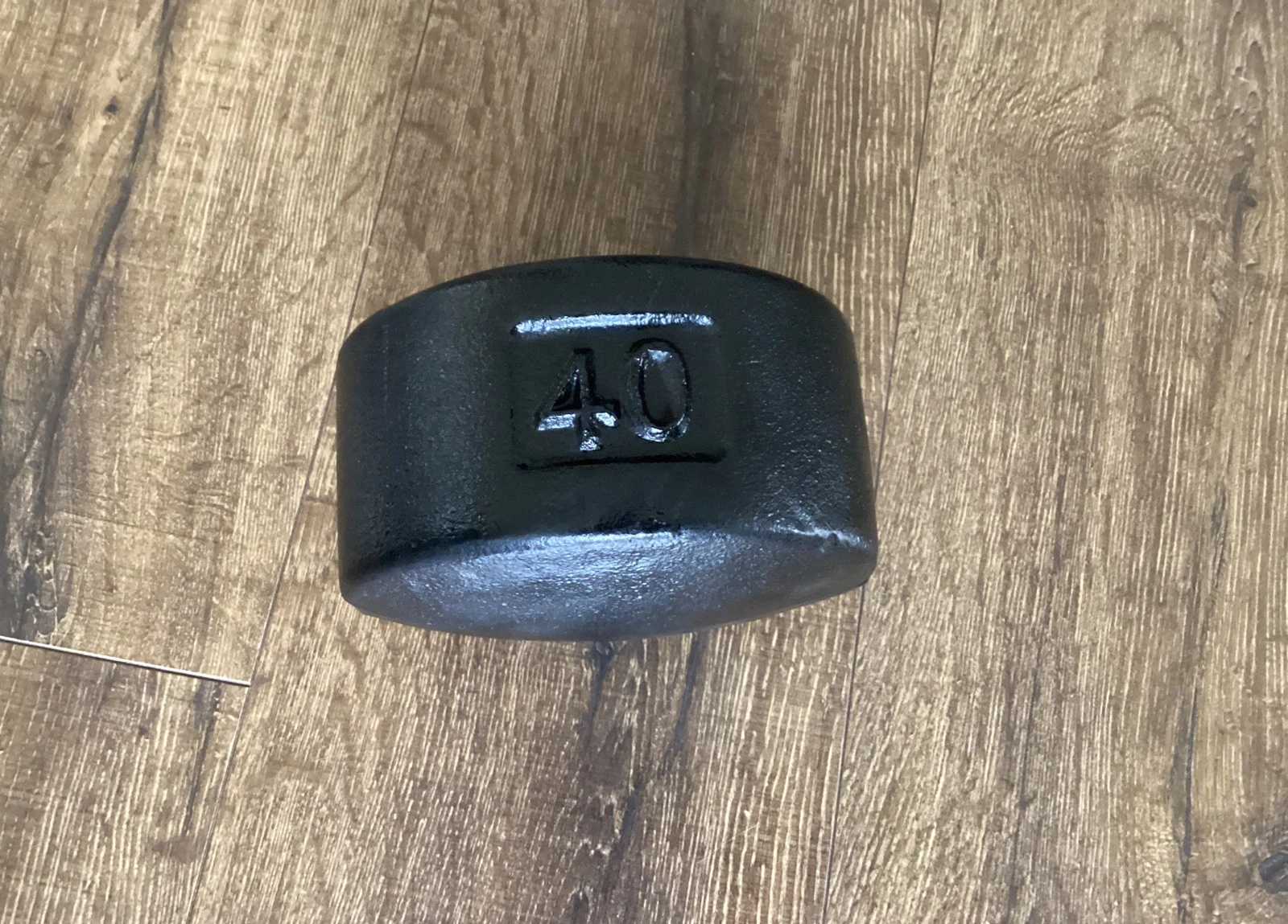YORK Roundhead Half 40 Pound Dumbbell Blob Grip NUMBER Side 20LB 5.8oz Free Ship