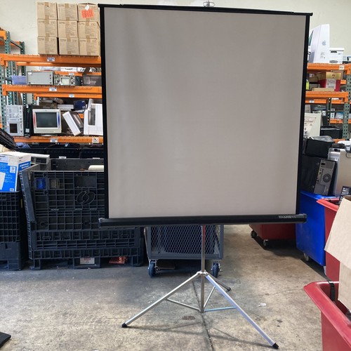 Da-Lite 85" Portable Pull Up Projector Screen 60" x 60" Tripod