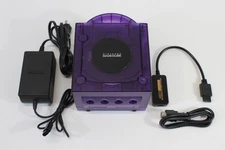 Nintendo Gamecube Console Clear Transparent Purple & AC HDMI NTSC-U/C DOL-001 GC