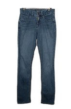 Riders by Lee Jeans Damen Gr. 36/38 (M) Midrise Slim Straight Blau Denim Hose