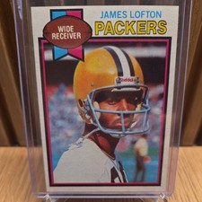 1979 Topps #310 JAMES LOFTON Green Bay Packers Football Card Rookie RC . rookie card picture