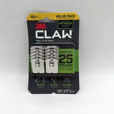 3M Claw 25 lb Drywall Picture Hanger with Spot Markers 10 Count 1 Pack