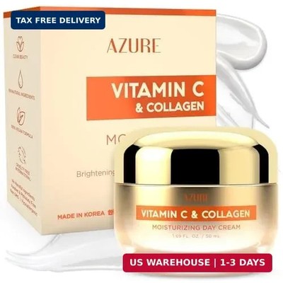 Azure Cosmetics Vitamin C & Collagen Face Moisturizer - Dermatologist Tested, An