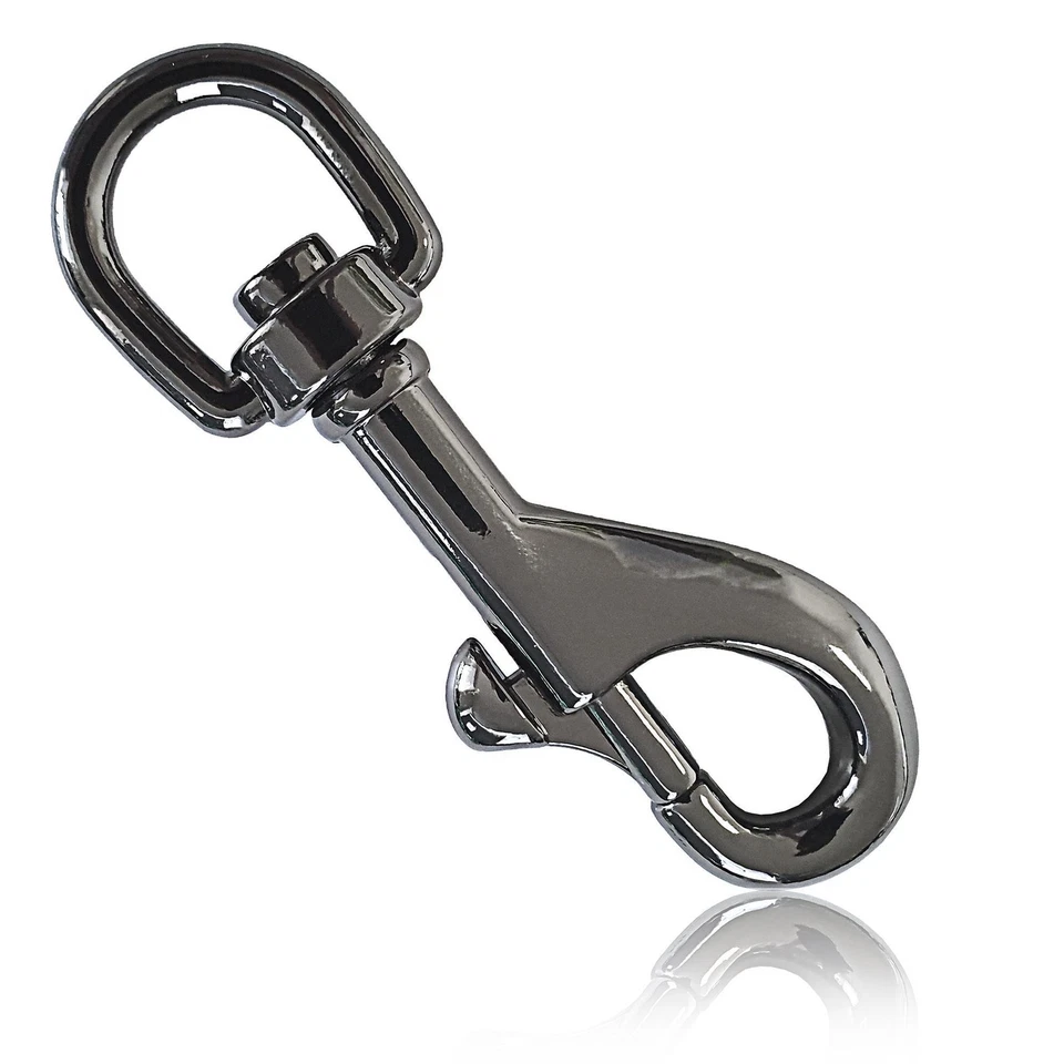 GANZOO Karabiner-Haken mit Drehgelenk, 2 Stück im Set, Bolzen-Karabiner für Hundeleine