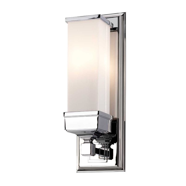 Weiß Chrom Badezimmerlampe Klassisch Wandleuchte Leuchter 1X40W/G9 IP44-image