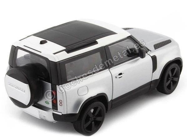 2020 Land Rover Defender Gris/Blanco 1:26 Welly 24110 - Imagen 2 de 4