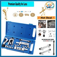 HVAC Copper Flaring & Swaging Tool Kit – 45° Tubing Cutter, Wrench, Blue