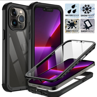 For iPhone 13 Pro/Mini Shockproof Waterproof Case w/ Screen Protector