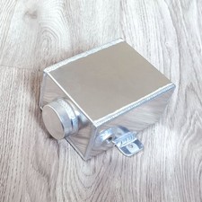 1.2l Universal Aluminum Coolant Bottle Overflow Header Expansion Tank W Cap