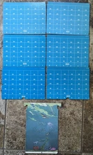 VINTAGE 1973 MILTON BRADLEY SUB SEARCH GAME REPLACEMENT CARDS USED