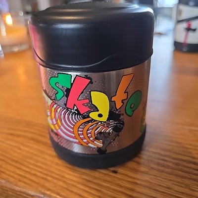 Thermos Funtainer Stainless Steel 8 Oz Cup Retro Skateboarding