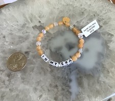 Little Words Project IN MY ERA Beaded Stretchy Bracelet Size Small, NWT