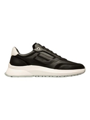 Bally Demmy 6300209 Men's Black/White Leather Sneakers Size 10 MSRP $630