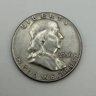 1956 Franklin Half Dollar 90% Silver.    C-099