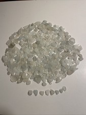 Genuine Pure Beach Sea Glass Surf Tumbled White Clear Snow Frosted       