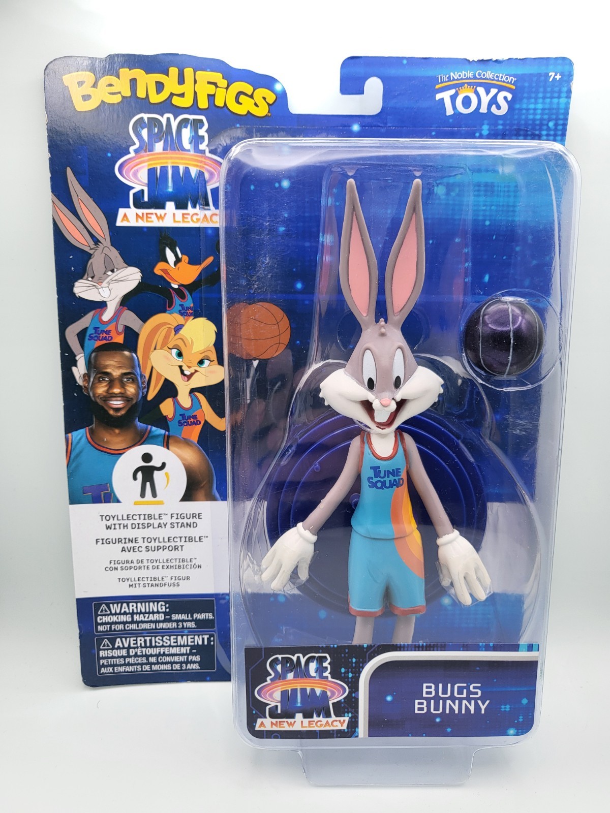 Space Jam A New Legacy Bendyfigs Bugs Bunny 7"" Figure Bendable With Stand
