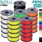 SUNLU PETG 10KG 3D Printer Filament 1.75mm PETG 1KG/Roll High Toughness No Knots