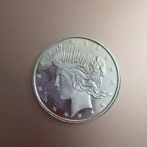Peace Dollar 1 Troy Ounce Silver Round 0.999 Fine Silver