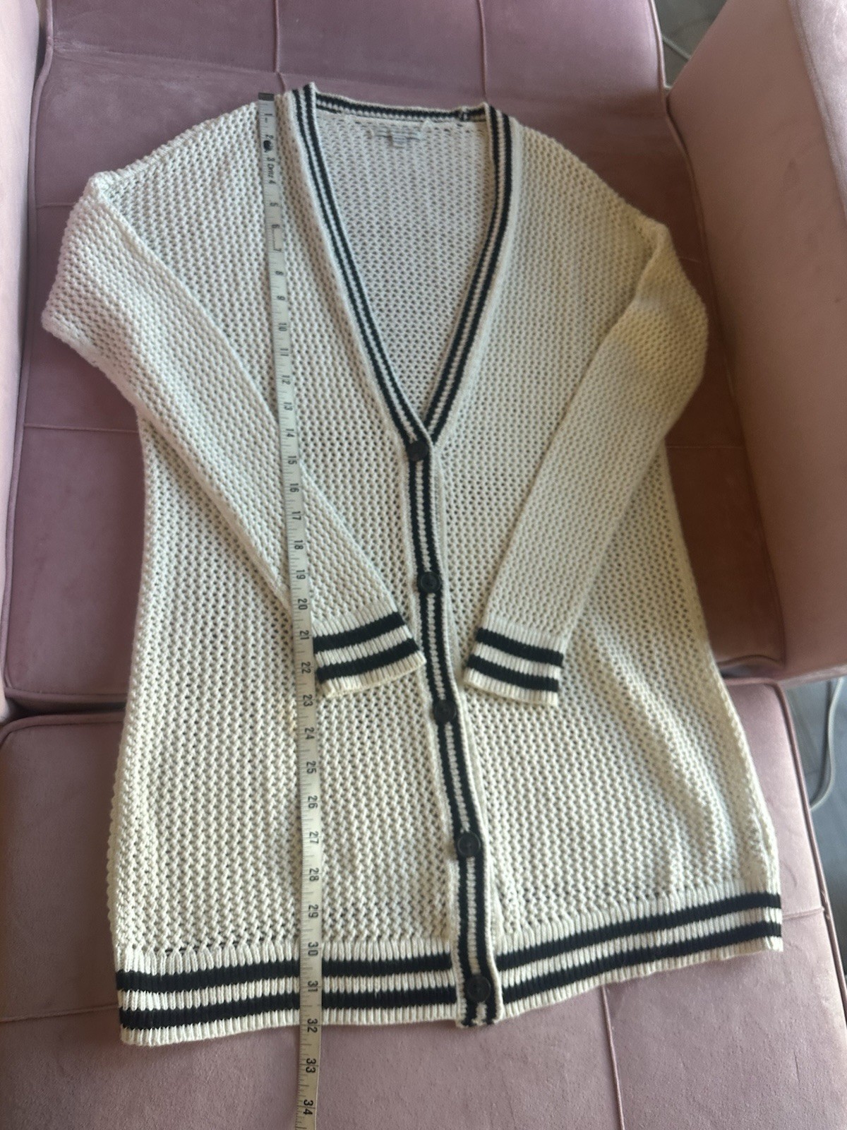 American Eagle Women’s Medium Button Cardigan Swe… - image 8