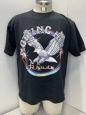 Rhude Men's T-Shirt Notting Hill Eagle Tee Size L Black