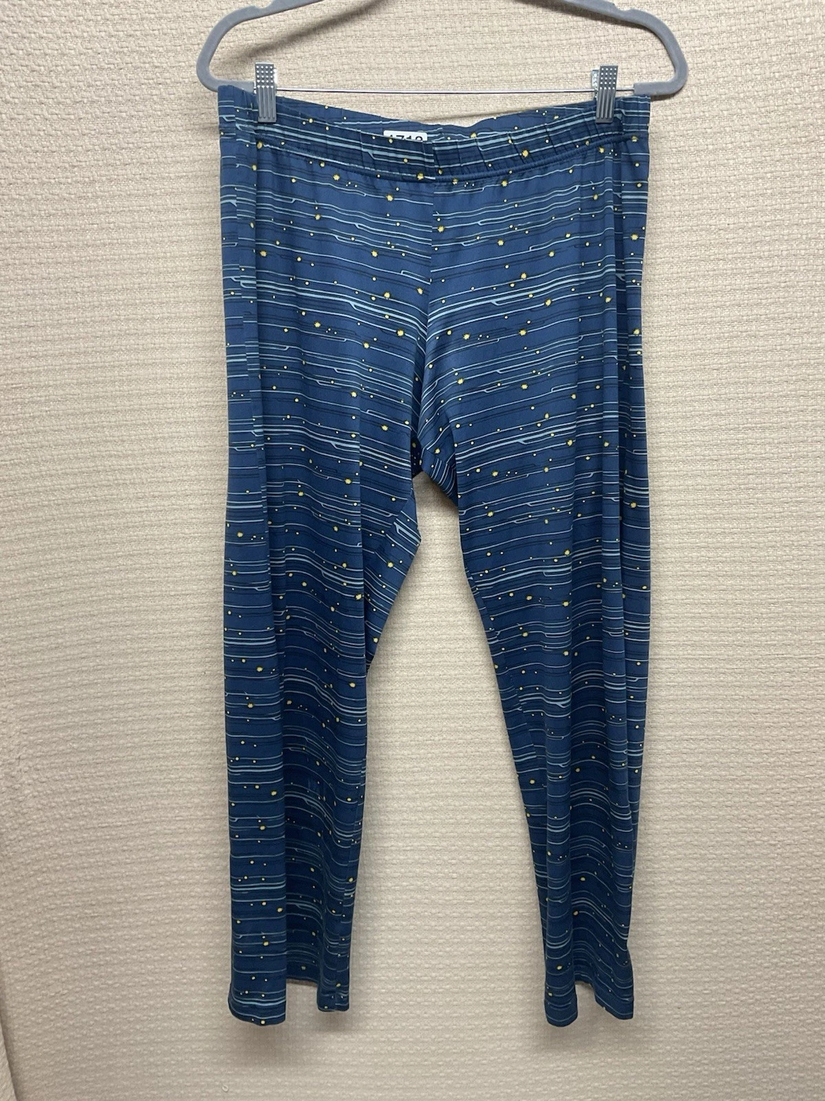 Patagonia Vintage Performance Baselayer Capilene Wide Leg Pants Size L Stars