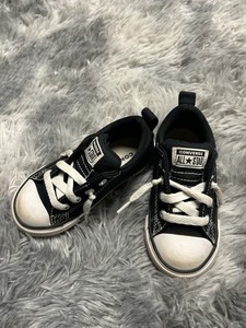 Converse Chuck Taylor Size 7 Toddler Unisex Shoes Black White Slip On