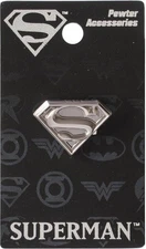 *NEW* DC Comics: Superman Logo Pewter Lapel Pin by Monogram