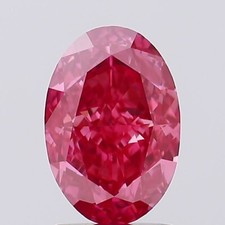 Oval Cut 2.14 Ct Fancy Vivid Pink VS1 IGI Certified Lab Grown CVD Diamond
