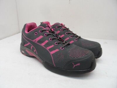 Puma Women's Celerity Knit Steel-Toe Safety Work Shoes Grey/Pink Size 7M |  eBay