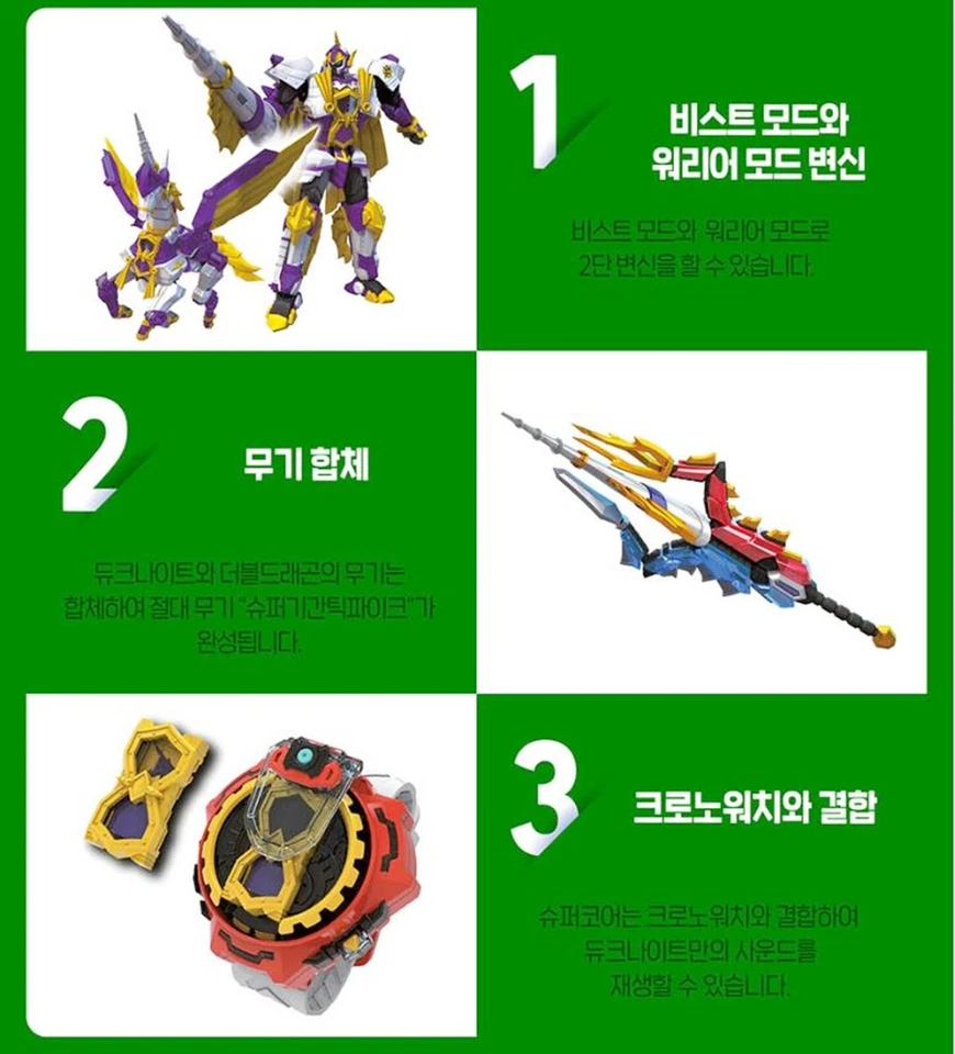 SUPER10 WHITE HORN Duke Knight Transformer Robot Action Toy Super Ten 2022 - Image 4 of 4