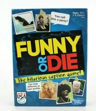Hasbro FUNNY OR DIE Hilarious Caption Board Game Ages 13+ Made in USA