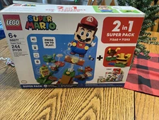 LEGO 66677 SUPER MARIO 2 IN 1 SUPER PACK 71360+71393 244 PCS BUILDABLE GAME SET