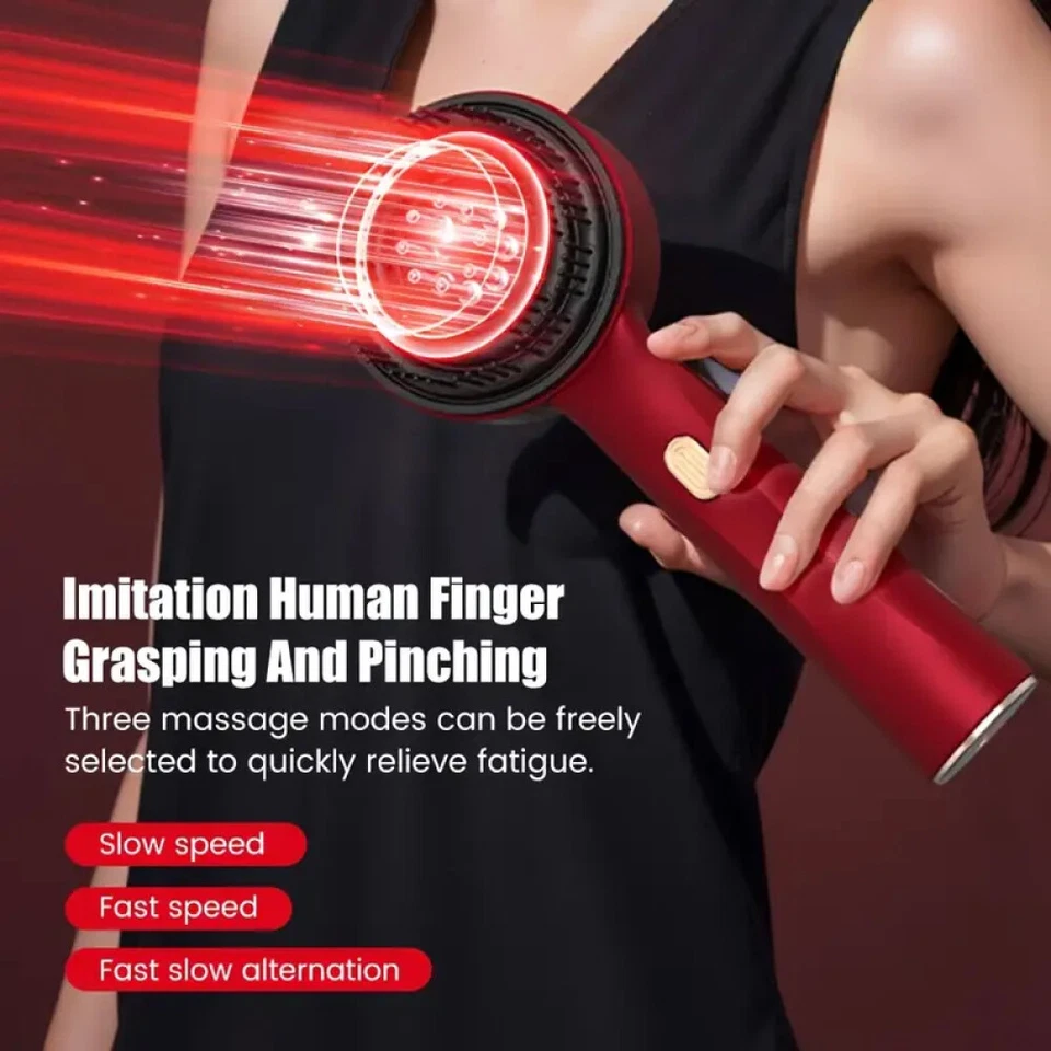 Electric Massage Comb Red Light Therapy Hair Oil Applicator Scalp Massager Brush - Image 3 of 4