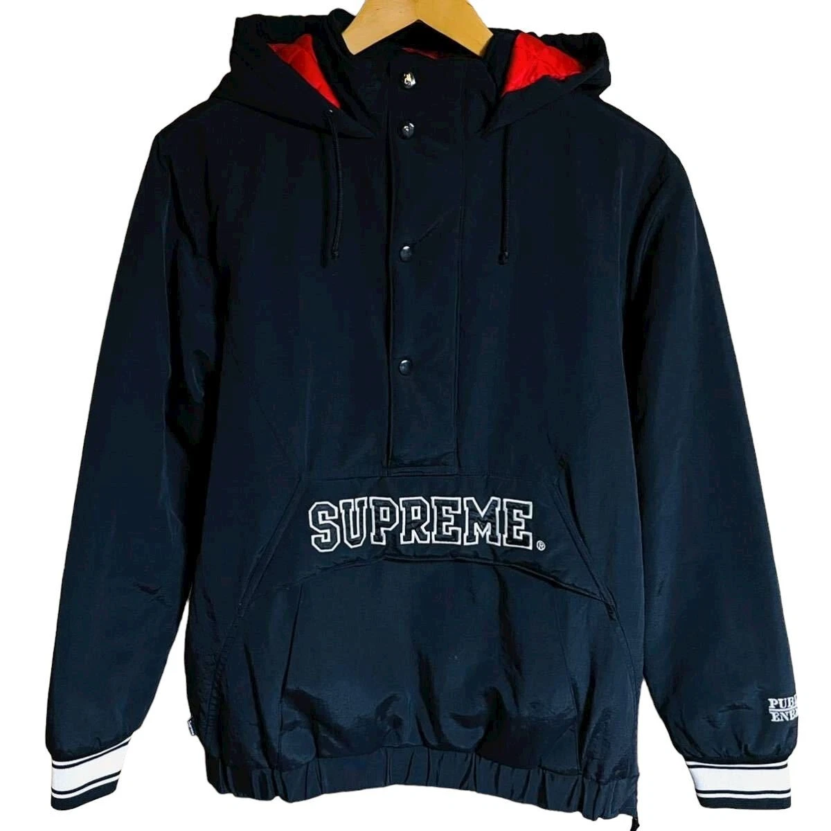 Veste pull noir à capuche Supreme Public Enemy 06aw