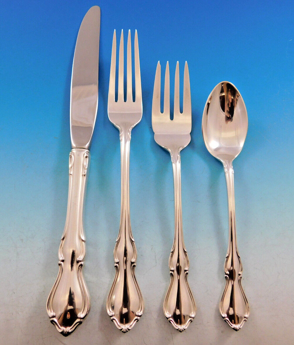 Hampton Court by Reed and Barton Sterling Silver Flatware Set 8 Service 32 Pcs