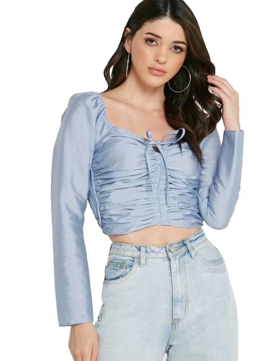 Solid recortadas tops para Mujer