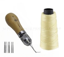JCP Leather Canvas Tent Sewing Awl Quick Stitch Repair Tool Heavy Duty Thread